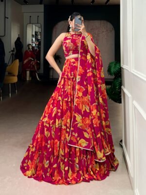 this silk paithani lehenga choli is where traditional zari weaving meets graceful lace borders crafted for moments that deserve royalty