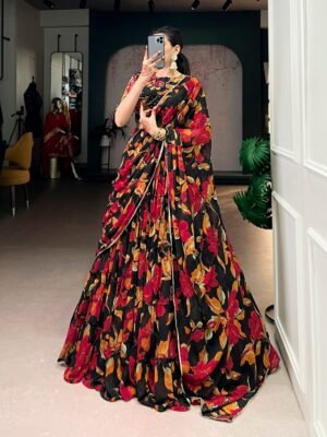 this silk paithani lehenga choli is where traditional zari weaving meets graceful lace borders crafted for moments that deserve royalty