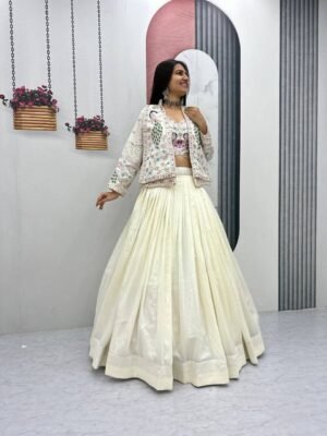 festival special crop top set lehangha by darshnika designer