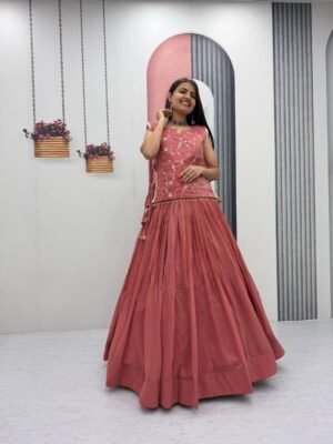 Home launching festival special lengha choli whith blouse and jacket