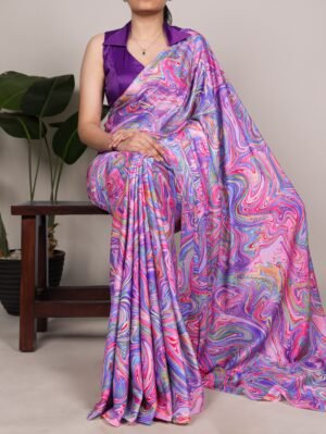 wrap yourself in the silky elegance of satin with prints that speak pure grace and charm ynf7002luv