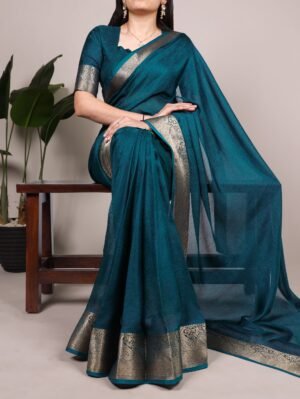 lightweight, soft, and irresistibly smooth this marsh mello saree is designed for women who adore comfort without compromising on style ynf7908blk