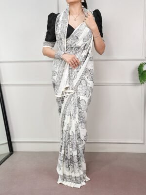 classic beauty redefined with its silky smooth texture and artistic floral detailing, this saree is the perfect blend of tradition and trend ynf7210mrn (copy)