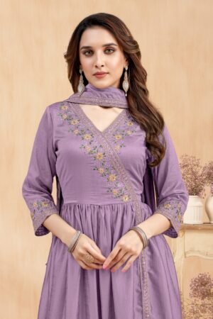 fabzoo women luxurious embroidered suit with trouser and dupatta (copy)